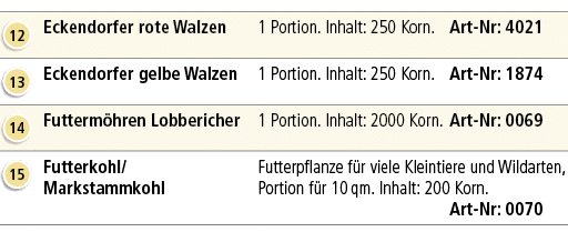 ￼,Eckendorfer rote Walzen,1 Portion. Inhalt: 250 Korn. Art Nr: 4021,￼,Eckendorfer gelbe Walzen,1 Portion. Inhalt: 250...