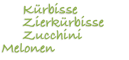  K rbisse Zierk rbisse Zucchini Melonen