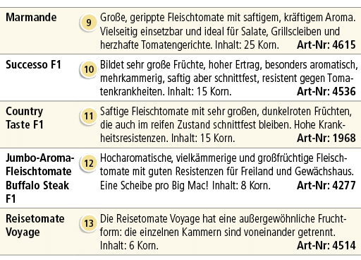 Marmande,￼,Gro e, gerippte Fleischtomate mit saftigem, kr ftigem Aroma. Vielseitig einsetzbar und ideal f r Salate, G...