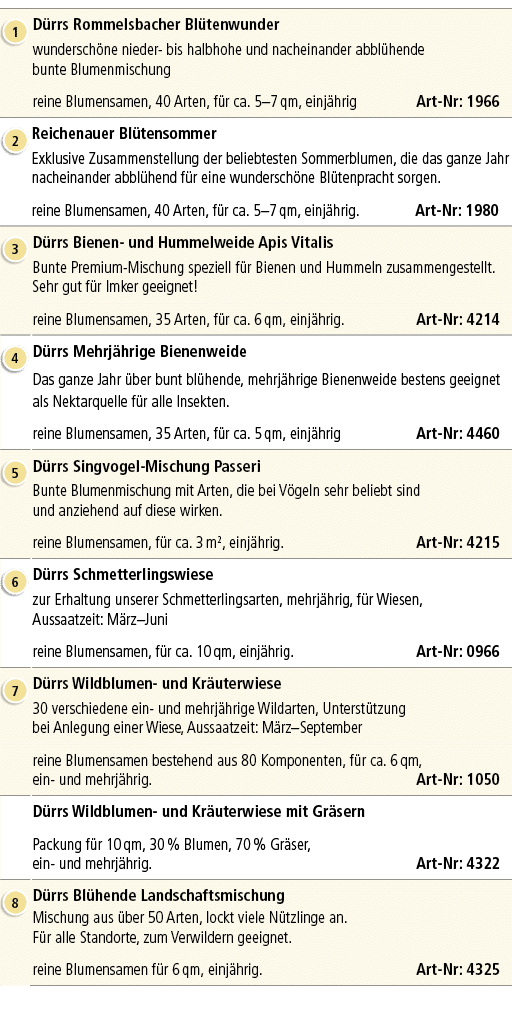 ￼,D rrs Rommelsbacher Bl tenwunder wundersch ne nieder bis halbhohe und nachein­ander abbl hende bunte Blumenmischung...