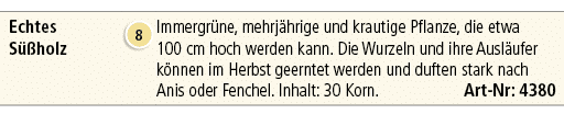 Echtes S holz,￼,Immergr ne, mehrj hrige und krautige Pflanze, die etwa 100 cm hoch werden kann. Die Wurzeln und ihre...